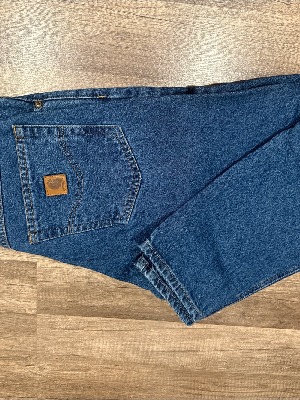 Carhartt Men's Relaxed Fit Blue Denim Jeans - Picture 4 of 4